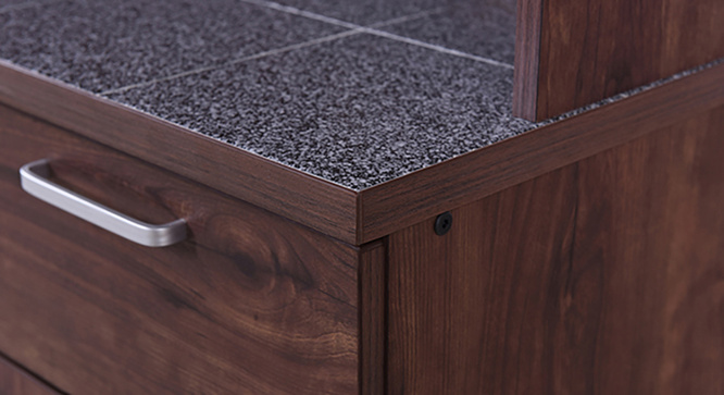 Portley 6-Door Kitchen Cabinet(Walnet)